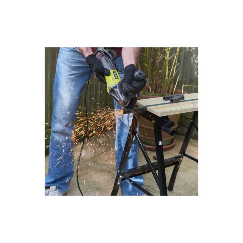 Ryobi - Meuleuse d'angle RYOBI 800W 125mm - 1 disque diamant RAG800-125SD1 - Image 4