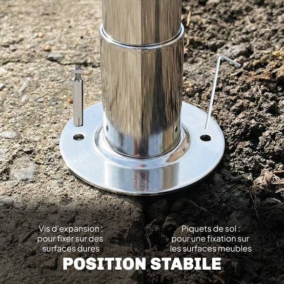 Tonnelle de jardin pavillon de jardin hydrofuge structure robuste en acier galvanisé avec toit double pente 3x3m gris - Image 9