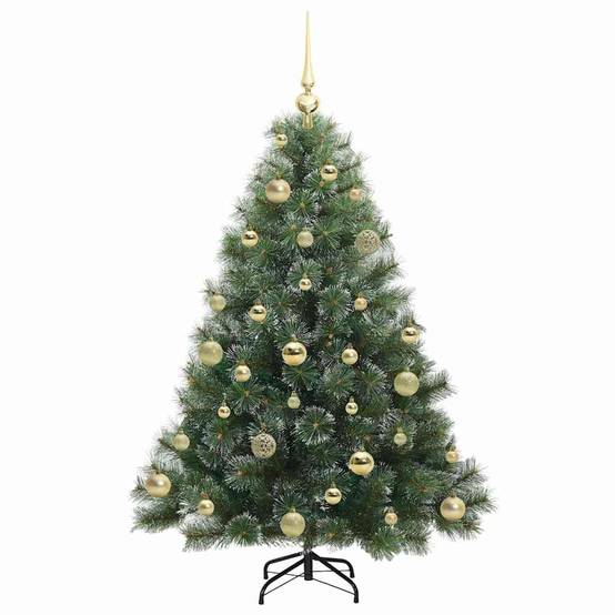 ComfortXL - Sapin de Noël Complet 120 cm pour Intérieur, avec 150 Lumières LED et 61 Boules – ComfortXL Outdoor Living - Image 4