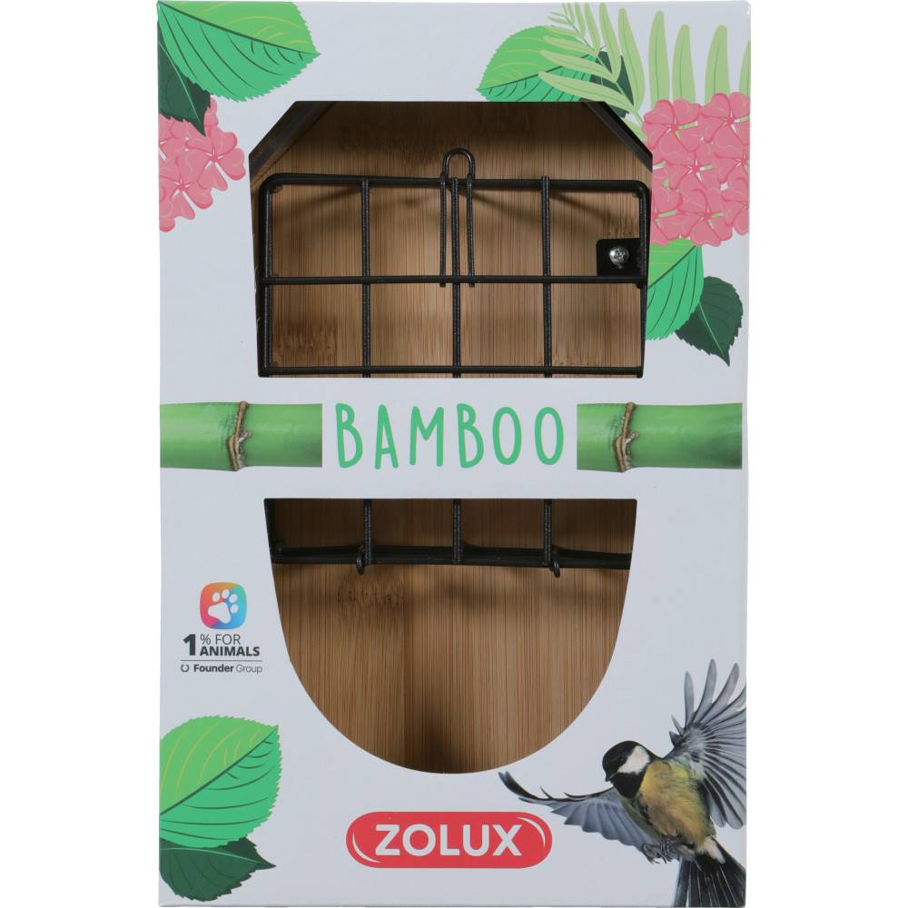 Zolux - Support pour 2 pains de graisse Bamboo pour oiseaux - Imagen 7