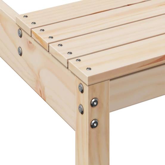 Table de pique-nique bois massif de pin 160 x 134 x 75 cm - PANGIVO - Image 7