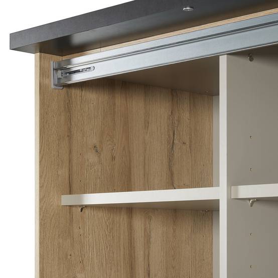 Armoire 2 Portes Coulissantes 217cm avec Leds - SIWA - Image 9