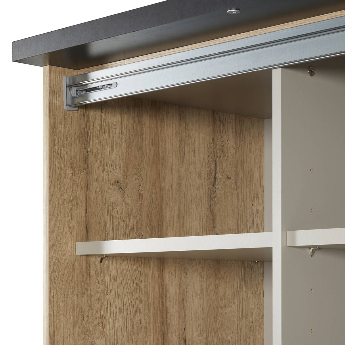 Armoire 2 Portes Coulissantes 217cm avec Leds - SIWA - Image 9