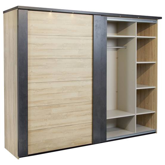 Armoire 2 Portes Coulissantes 217cm avec Leds - SIWA - Image 3