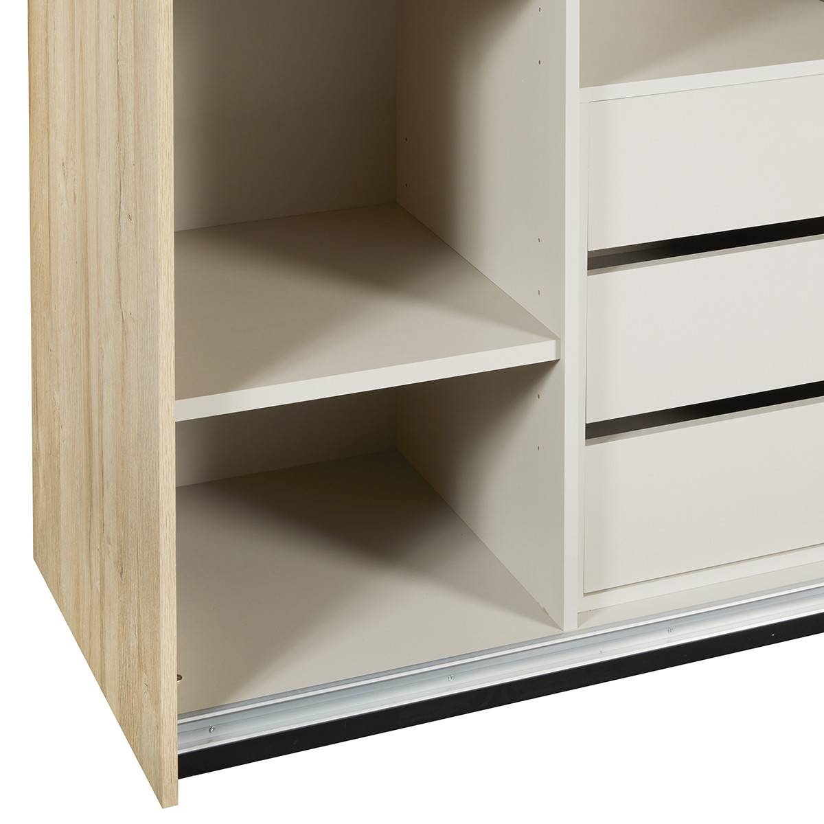 Armoire 2 Portes Coulissantes 217cm avec Leds - SIWA - Image 10