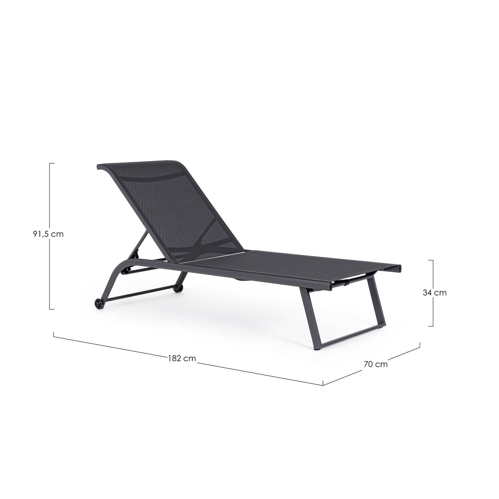 Autre - Bains de soleil inclinables en aluminium et tissu (lot de 2) - CABOURG - Imagen 8