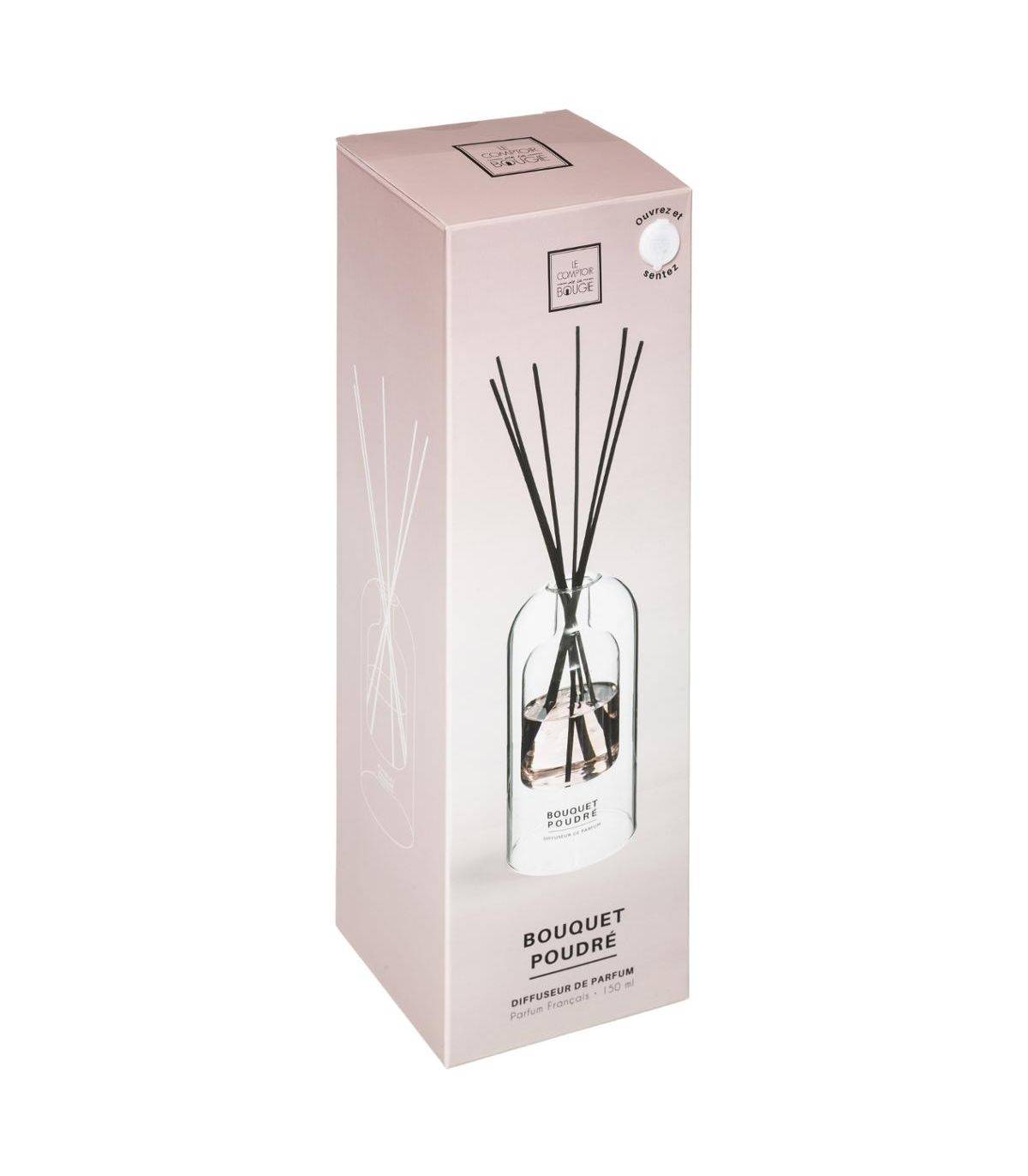Diffuseur de Parfum Bouquet poudré 150 ml avec 6 Bâtonnets - Image 2