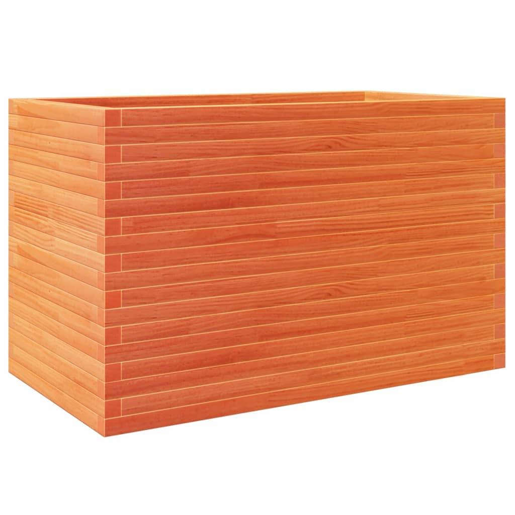 Jardinière Bois Pin Massif Cire Marron 110 x 60 x 68.5 cm - PANGIVO - Image 7