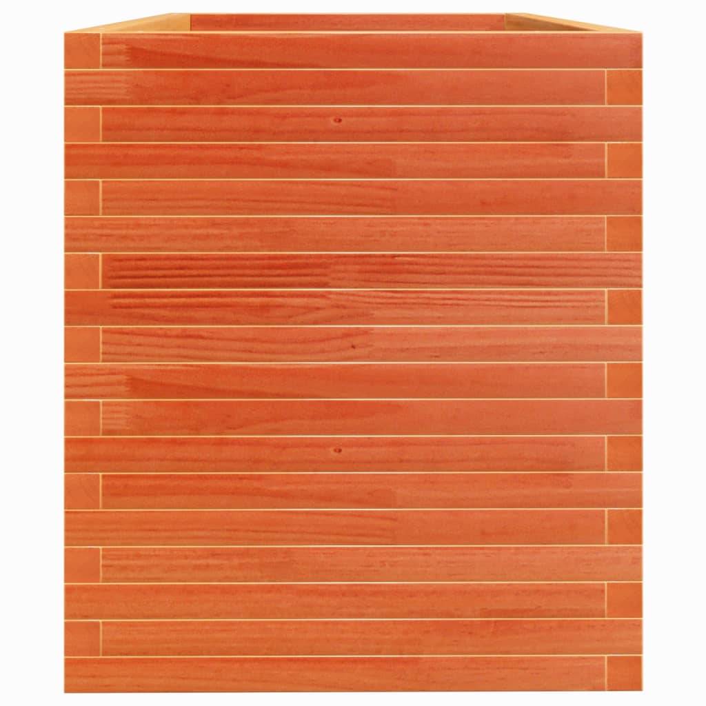Jardinière Bois Pin Massif Cire Marron 110 x 60 x 68.5 cm - PANGIVO - Image 6
