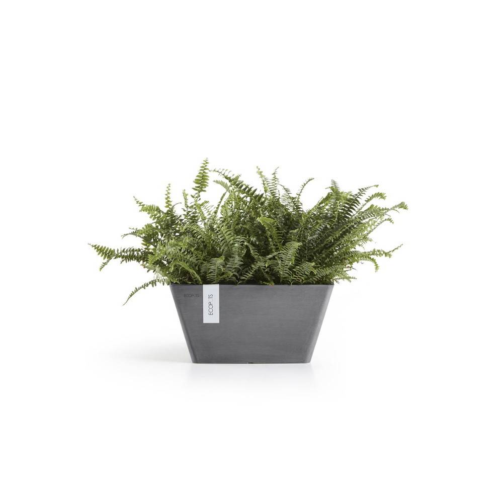 Ecopots - Pot Carré Berlin 30 Gris - 31 x 31 x H. 15,5 cm - 10 L ECOPOTS - Imagen 2