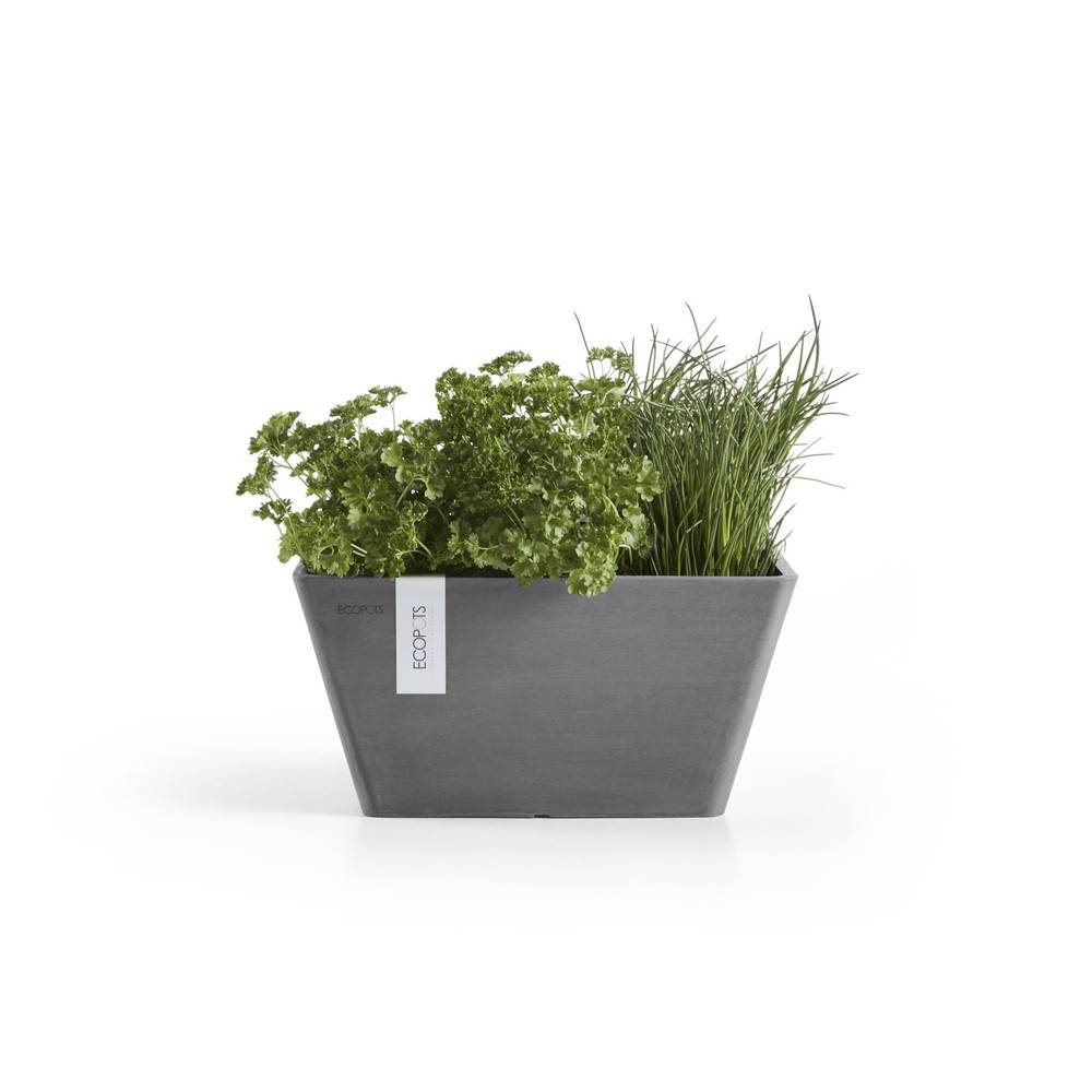 Ecopots - Pot Carré Berlin 30 Gris - 31 x 31 x H. 15,5 cm - 10 L ECOPOTS - Imagen 3