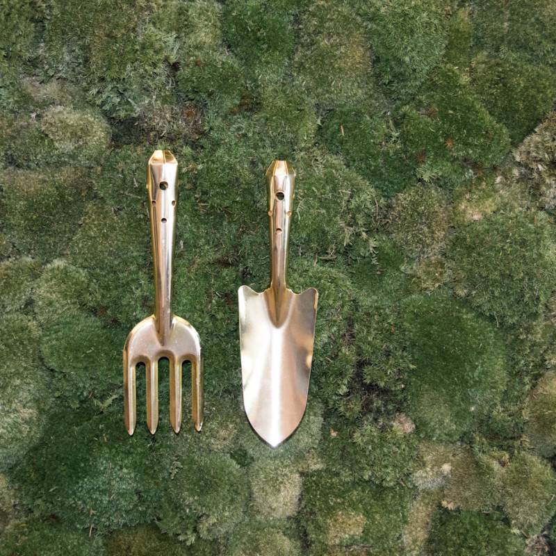 Esschert Design - Kit de 2 Outils de jardin dorés - Esschert Design - Imagen 3