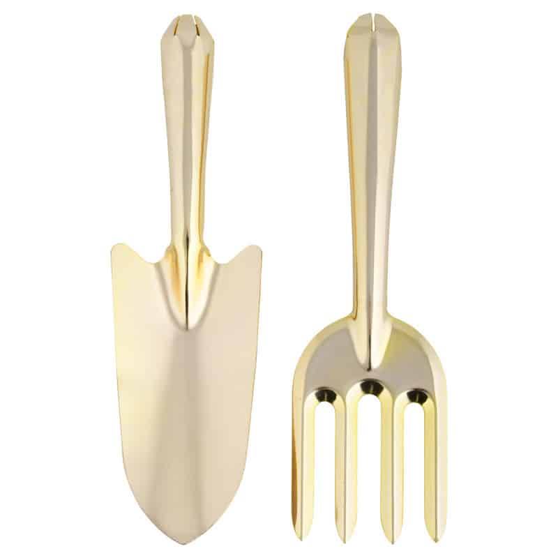 Esschert Design - Kit de 2 Outils de jardin dorés - Esschert Design - Imagen 2