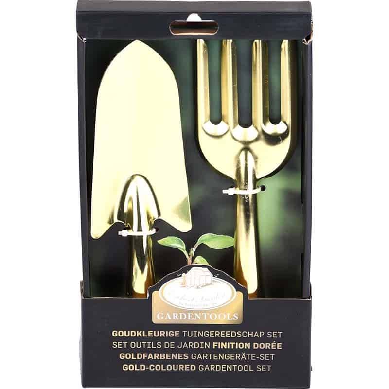 Esschert Design - Kit de 2 Outils de jardin dorés - Esschert Design - Imagen 1