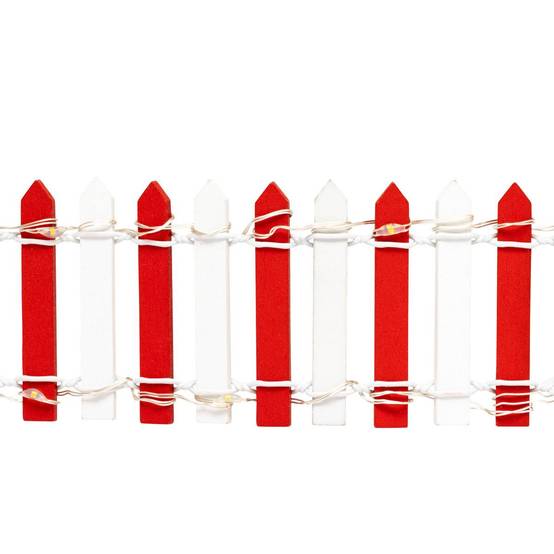 Fééric Lights & Christmas - Accessoire village barrière lumineuse 44 LED rouge et blanc - Feeric Lights & Christmas - Image 2