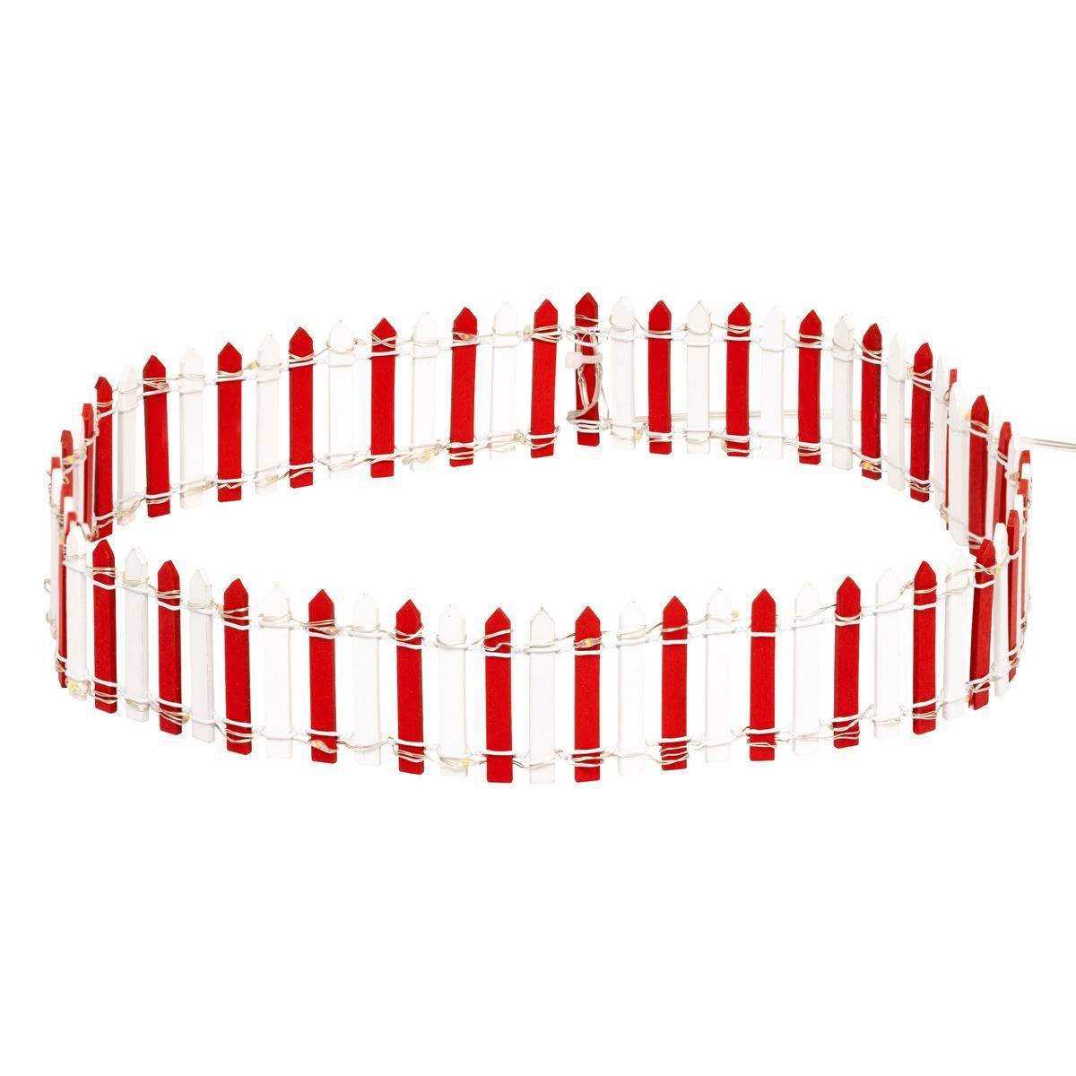 Fééric Lights & Christmas - Accessoire village barrière lumineuse 44 LED rouge et blanc - Feeric Lights & Christmas - Image 1