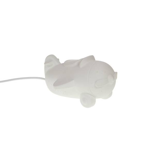 Amadeus - Lampe Avion blanche en porcelaine longueur 22,6 cm - Image 2