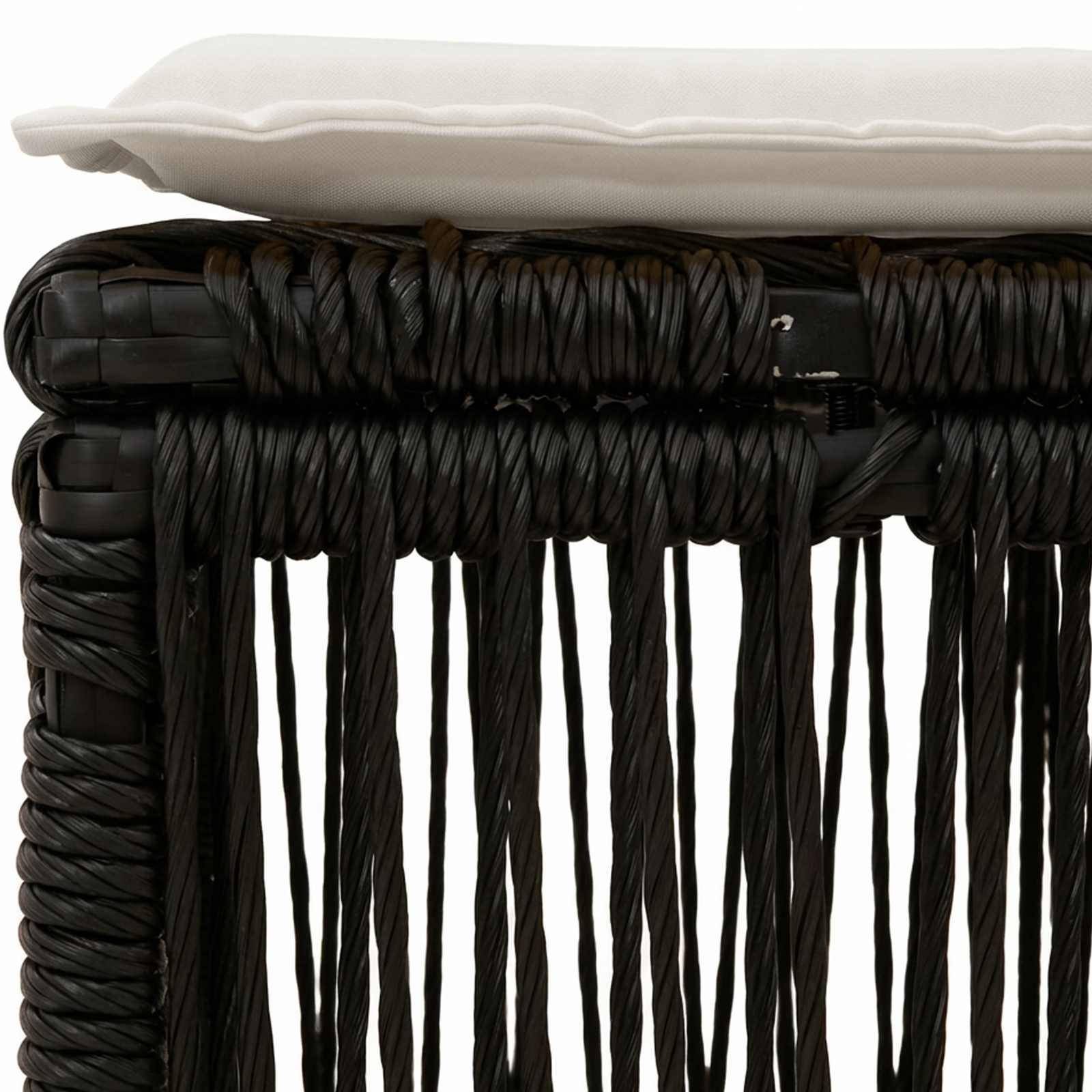 Vidaxl - Tabouret Noir polyrotin vidaXL 42026722 - Image 7