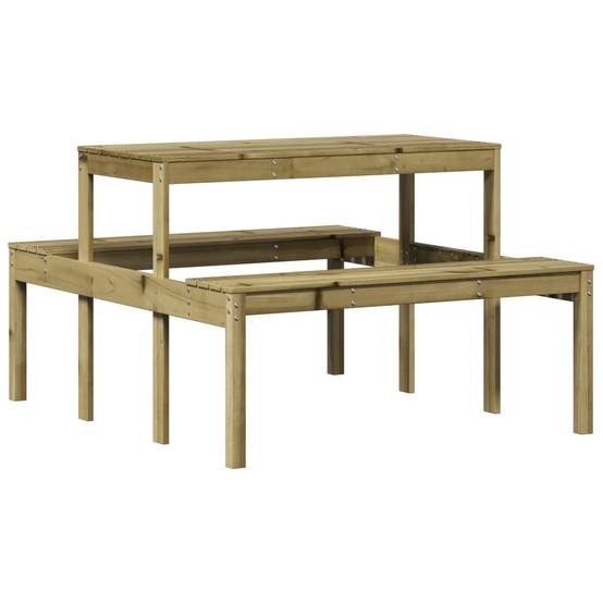 Table de pique-nique bois de pin imprégné 110 x 134 x 75 cm - PANGIVO - Image 2