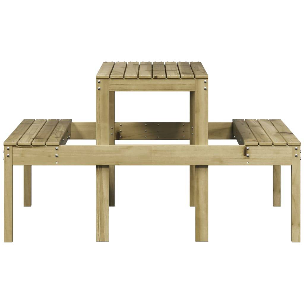 Table de pique-nique bois de pin imprégné 110 x 134 x 75 cm - PANGIVO - Image 5