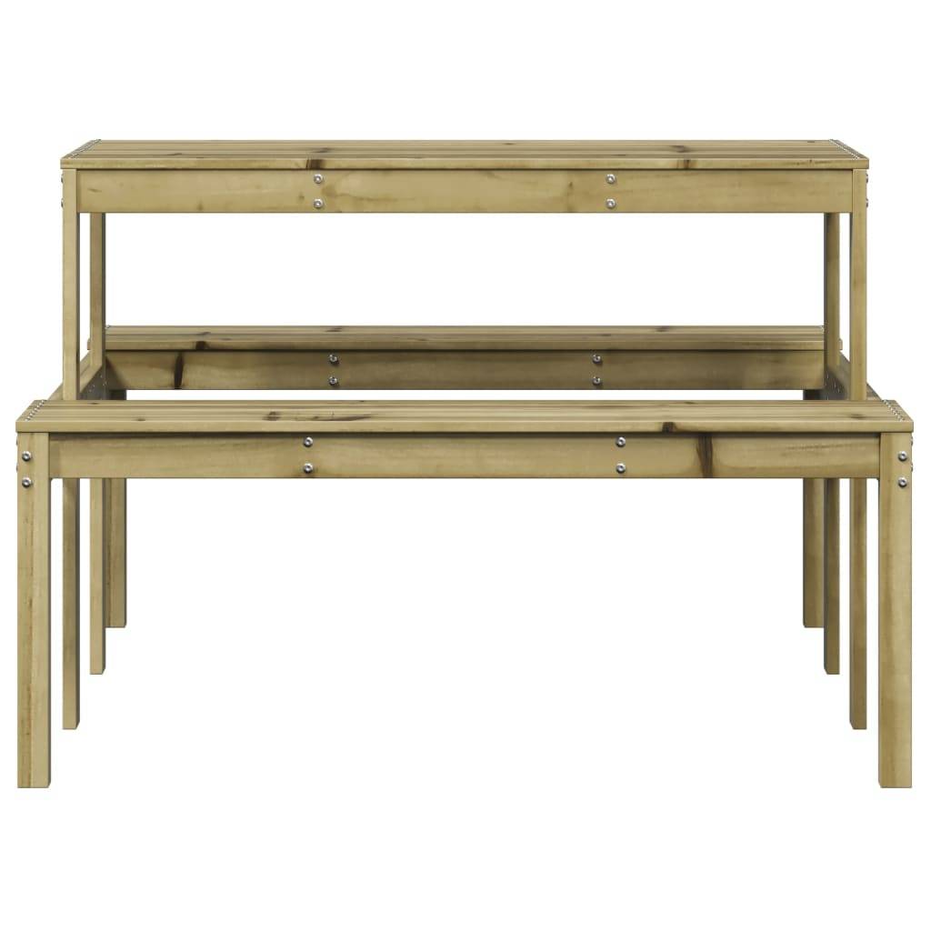 Table de pique-nique bois de pin imprégné 110 x 134 x 75 cm - PANGIVO - Image 4
