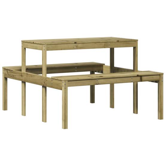 Table de pique-nique bois de pin imprégné 110 x 134 x 75 cm - PANGIVO - Image 6