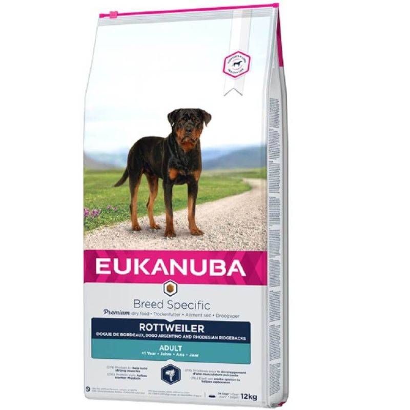 Eukanuba - CROQUETTES CHIEN ADULT ROTTWEILER - EUKANUBA 12 kg