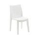 Dmora - Chaise d'extérieur Dmondin, Siège de jardin, Chaise pour table à manger, Fauteuil d'extérieur effet rotin, 48x55h86 cm, Blanc - Dmora - Imagen 6