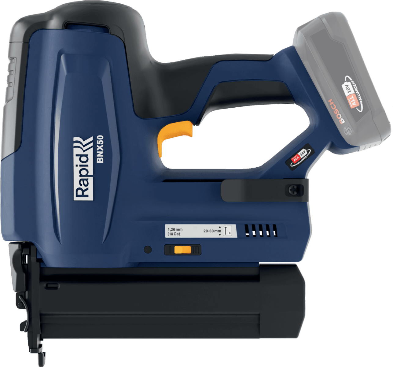 Cloueur de finition BNX50 sans fil - 18 V - pour agrafes 8/20-50 mm - Boite - Sans batterie - RAPID-ISABERG - 5001501 - Imagen 2