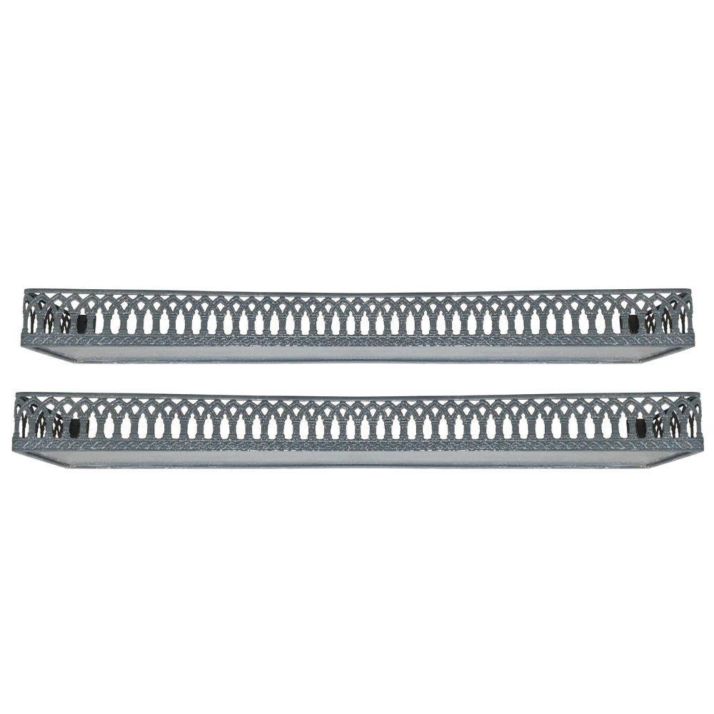 Chemin De Campagne - Set de 2 étagères en métal gris L.59-46 cm Chemin de campagne