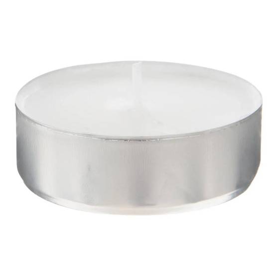 Lot de 6 Bougies Chauffe-Plat "Doxy" 5,8cm Blanc - Image 2