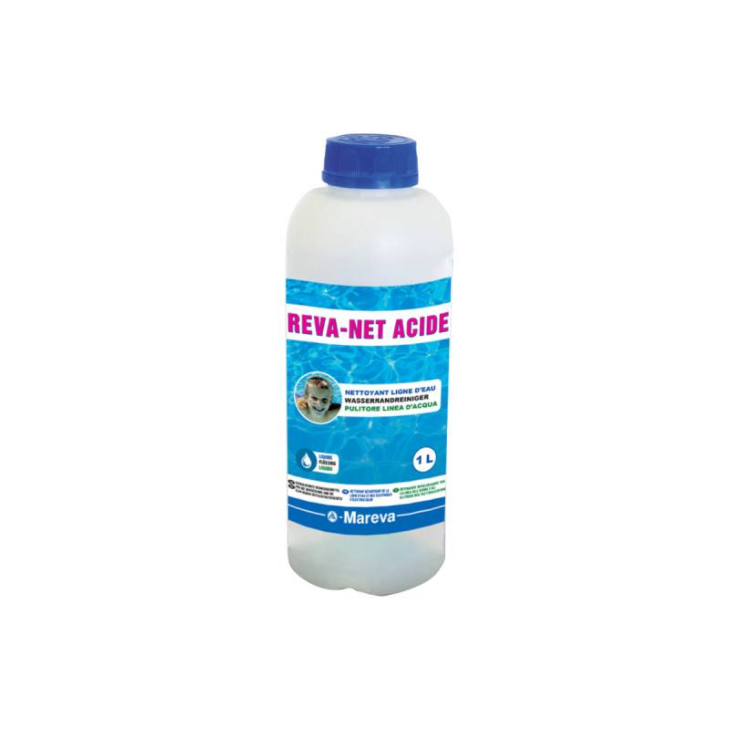 Nettoyant de ligne d'eau MAREVA Reva-net acide - 1 L - 150011