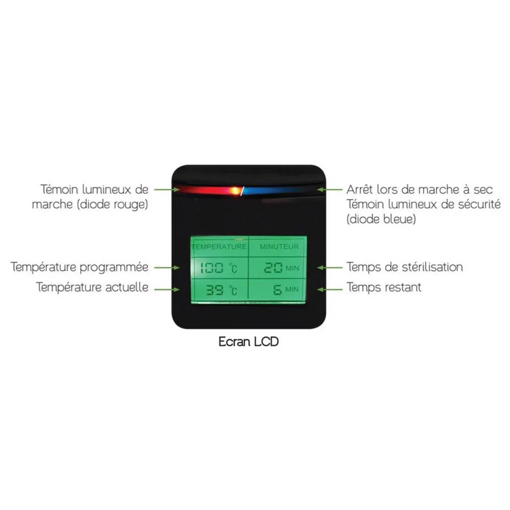 LE PRATIQUE - Stérilisateur électronique en inox 14 bocaux 2200 W - Image 7