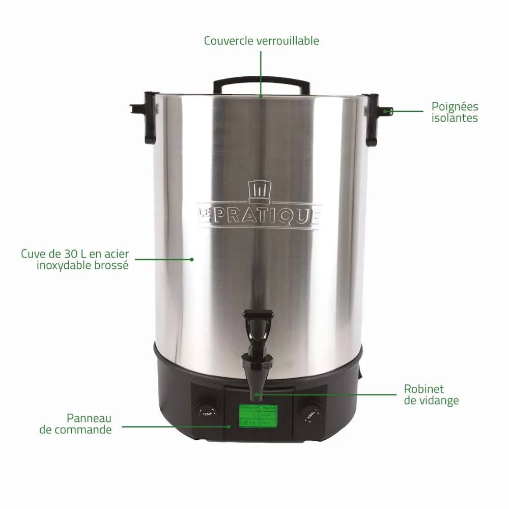 LE PRATIQUE - Stérilisateur électronique en inox 14 bocaux 2200 W - Image 8