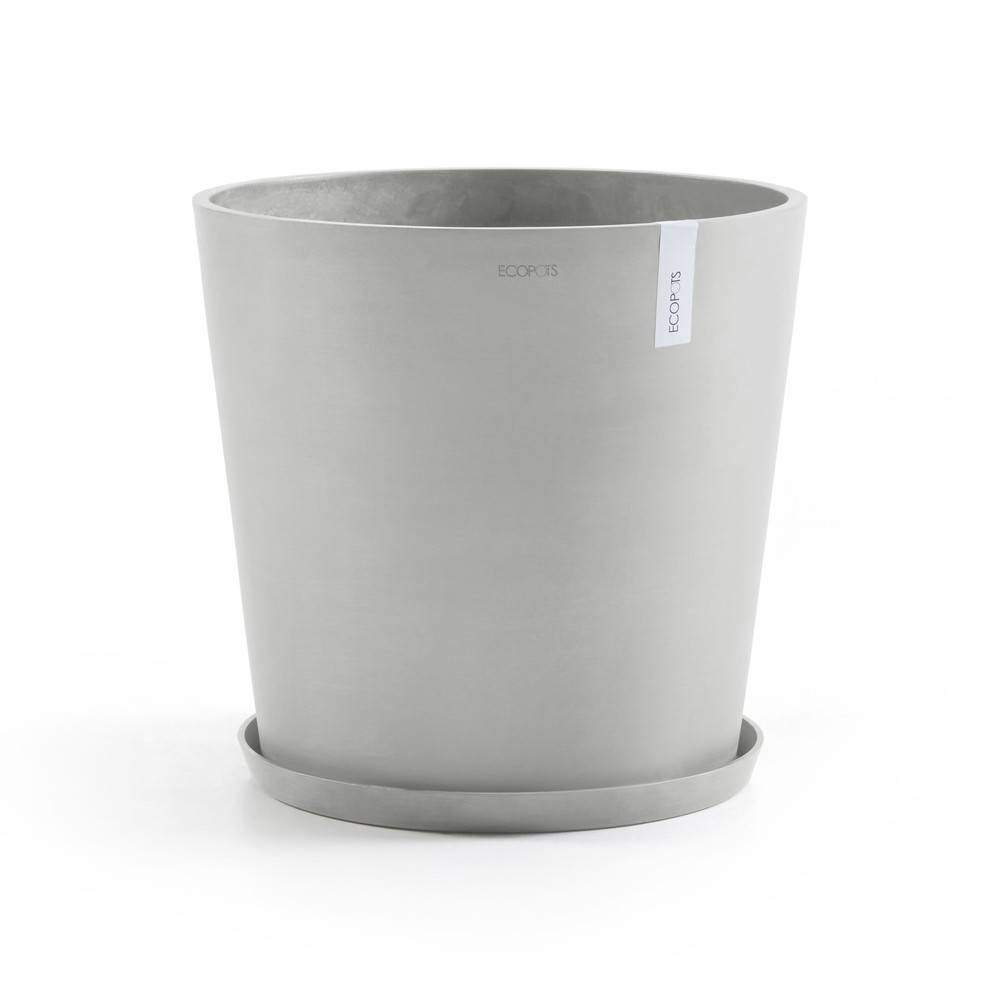 Ecopots - Pot Rond Amsterdam 60 Blanc Gris - Ø 60 x H. 54,8 cm - 100 L ECOPOTS - Imagen 5