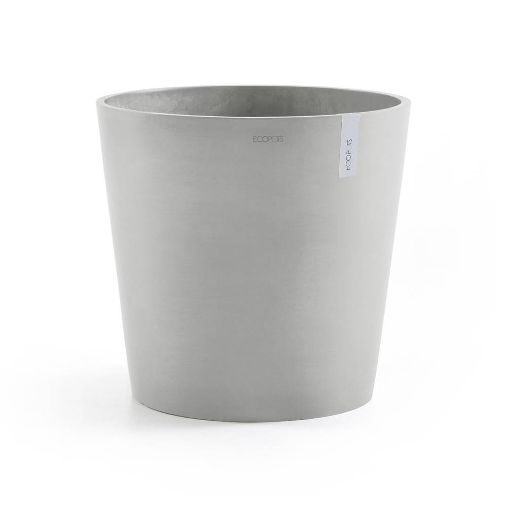 Ecopots - Pot Rond Amsterdam 60 Blanc Gris - Ø 60 x H. 54,8 cm - 100 L ECOPOTS - Imagen 4