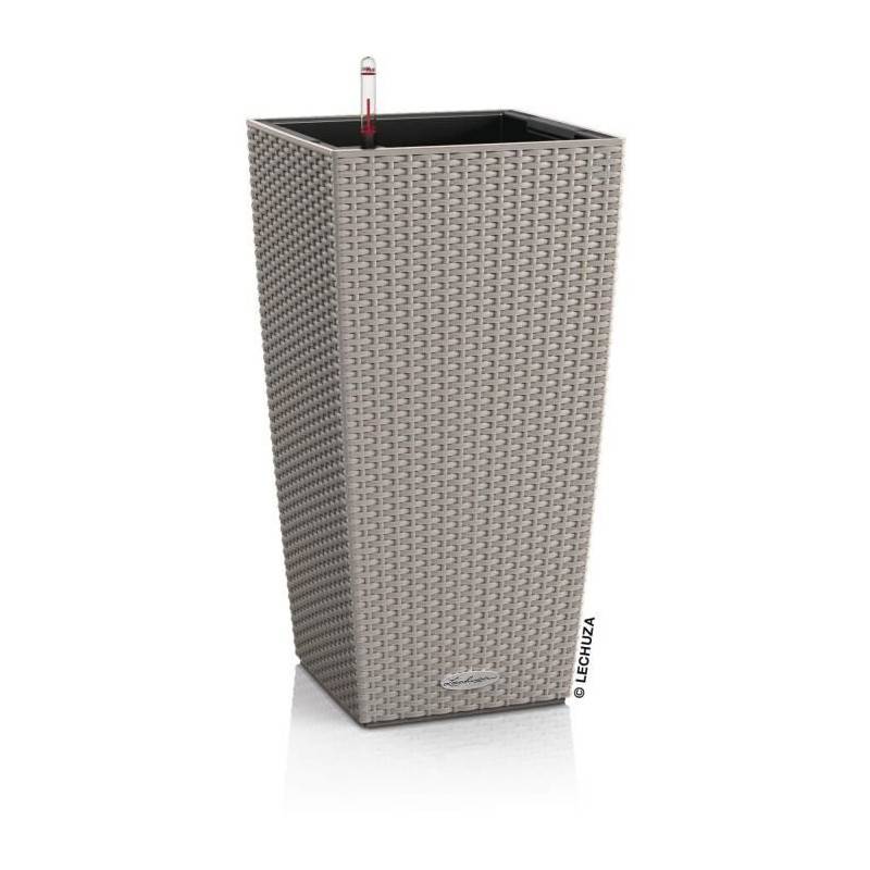 Lechuza - Pot De Fleur Lechuza Cubico Cottage 40 - Kit Complet, Brun Sable - Imagen 1