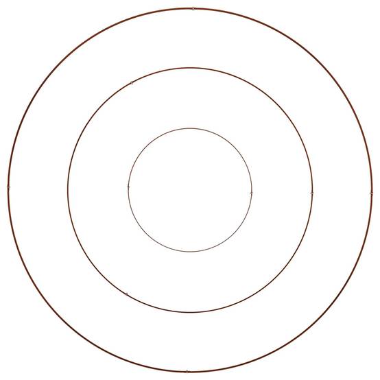 Grand Bac à Fleurs Rond Acier Patiné Effet Rouille pour Terrasse Ø 120x20 cm Marron - ComfortXL Outdoor Living - Image 3