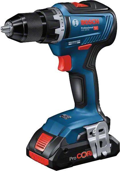 Bosch Professional - Perceuse-visseuse 18V GSR 18V-55 Professional + 2 batteries 4Ah + chargeur + coffret L-BOXX - BOSCH - 06019H5200 - Imagen 2