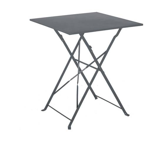 Ensemble table et chaises de jardin 2 places Gris Anthracite FLORONE - Image 2
