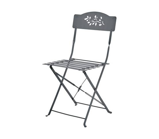 Ensemble table et chaises de jardin 2 places Gris Anthracite FLORONE - Image 3