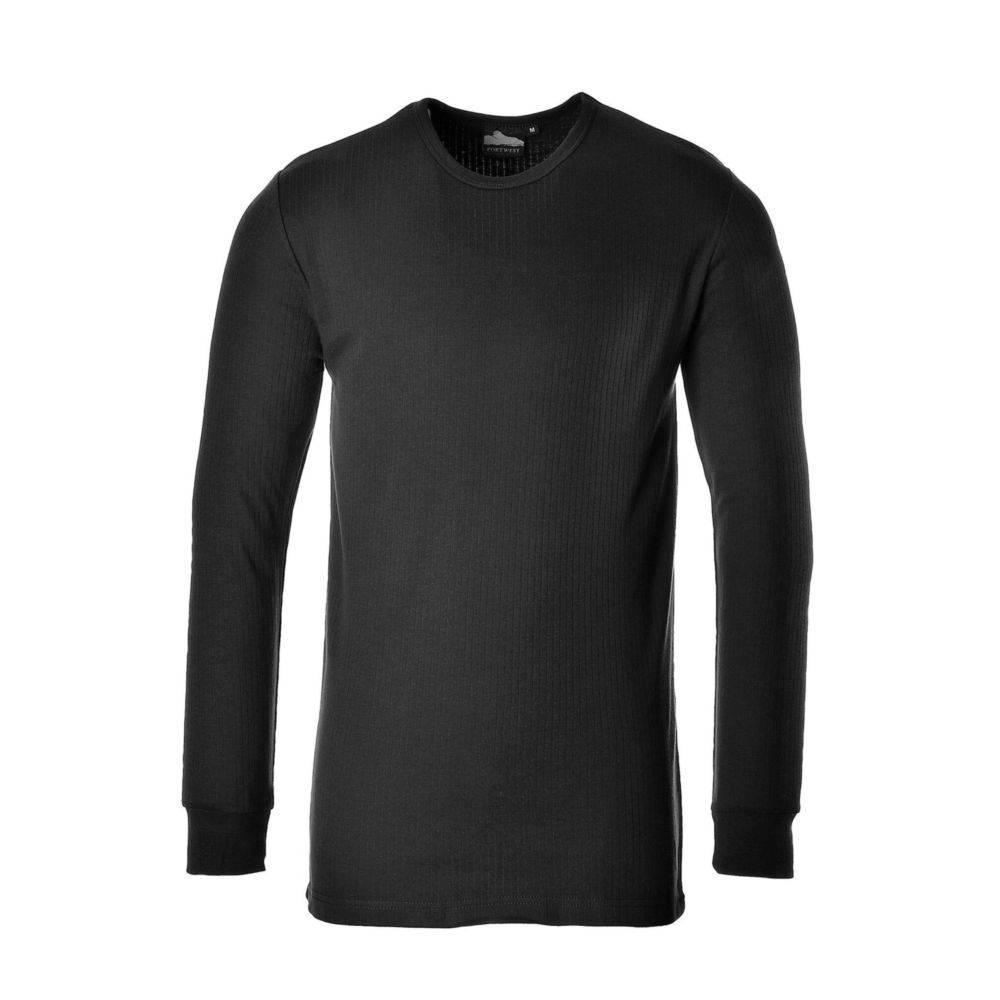 Tee-shirt Thermique Manches Longues Portwest Noir XXL