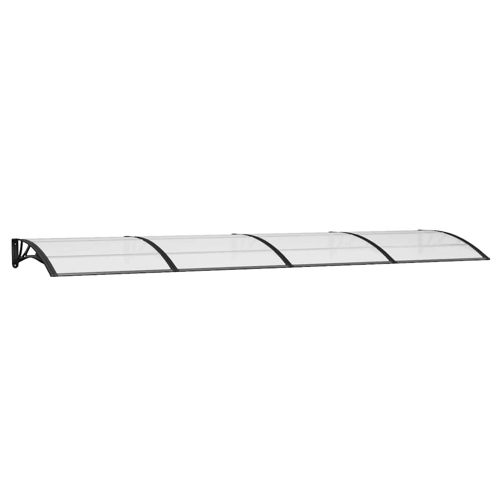 Store banne | Auvent de porte Noir 400x100 cm Polycarbonate Maison Chic - Image 1