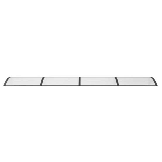 Store banne | Auvent de porte Noir 400x100 cm Polycarbonate Maison Chic - Image 4