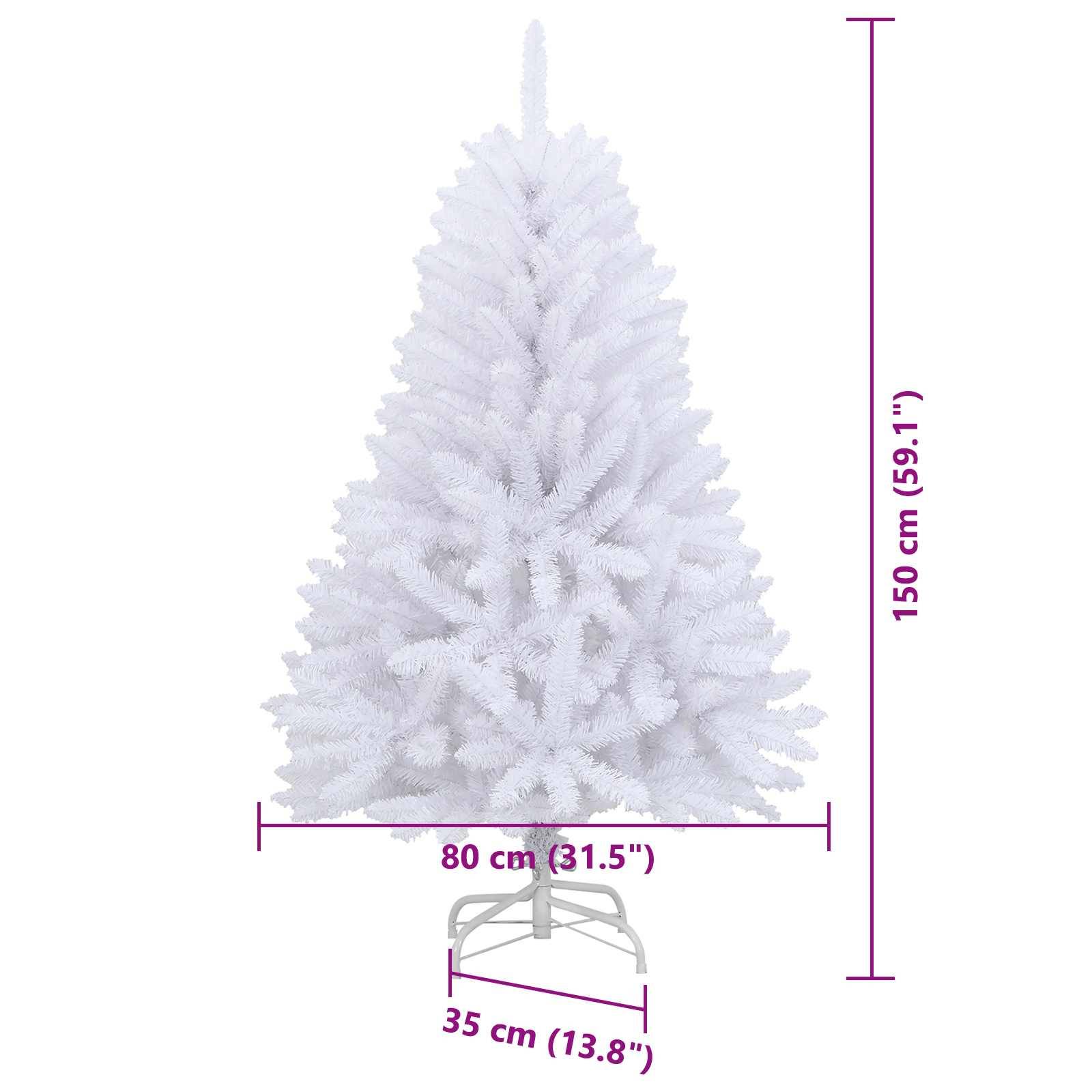 Vidaxl - Sapin de Noël Artificiel à Branches Articulées Blanc 150 cm vidaXL 3426586 - Image 3