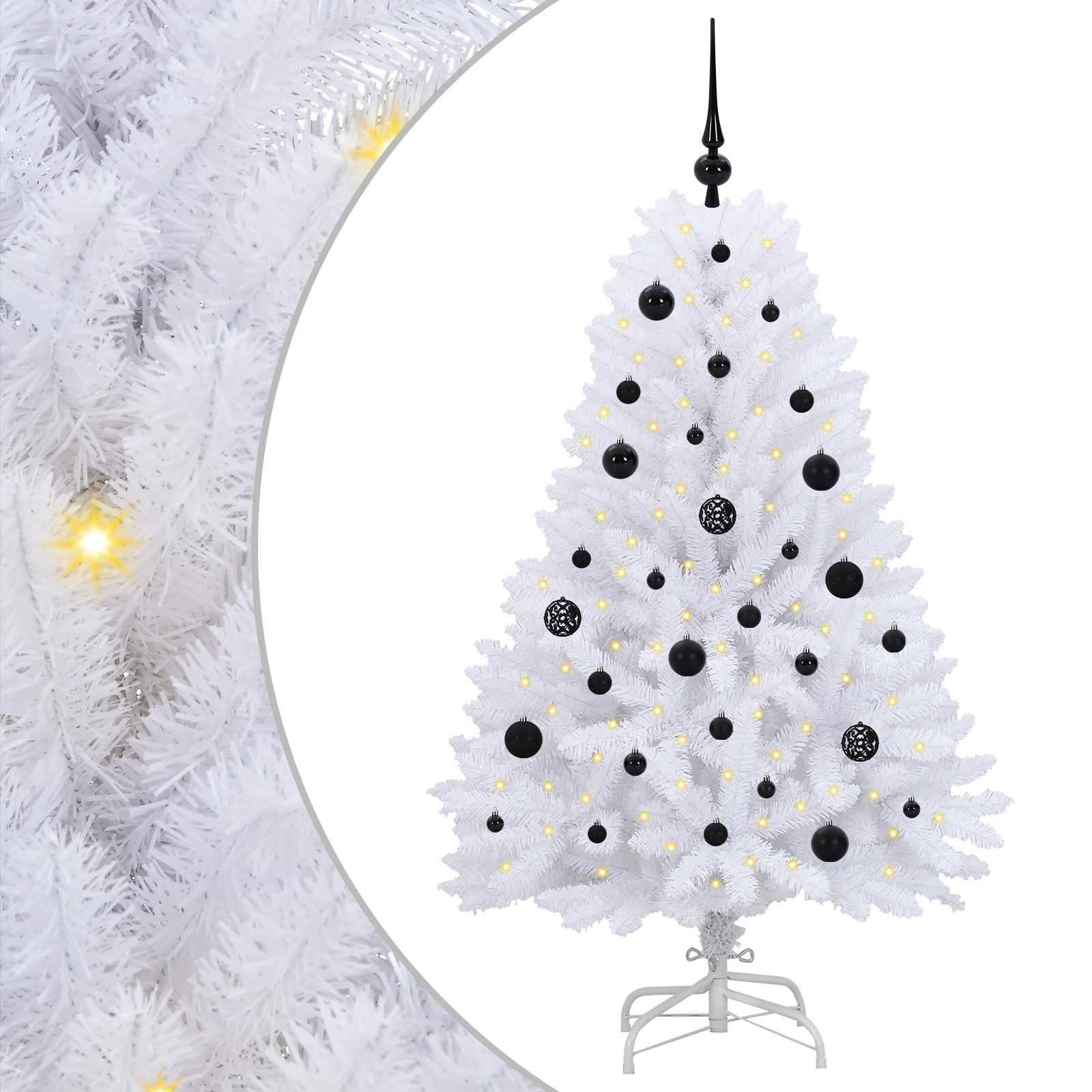 Vidaxl - Sapin de Noël Artificiel à Branches Articulées Blanc 150 cm vidaXL 3426586 - Image 2