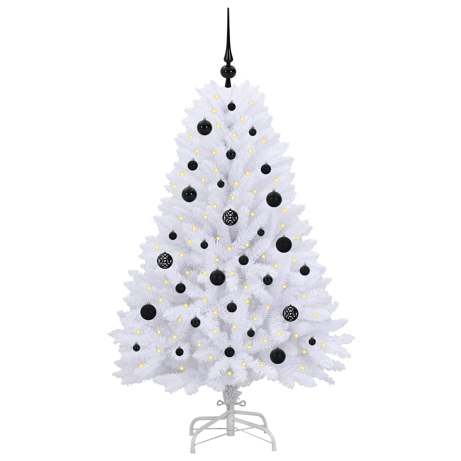 Vidaxl - Sapin de Noël Artificiel à Branches Articulées Blanc 150 cm vidaXL 3426586 - Image 4