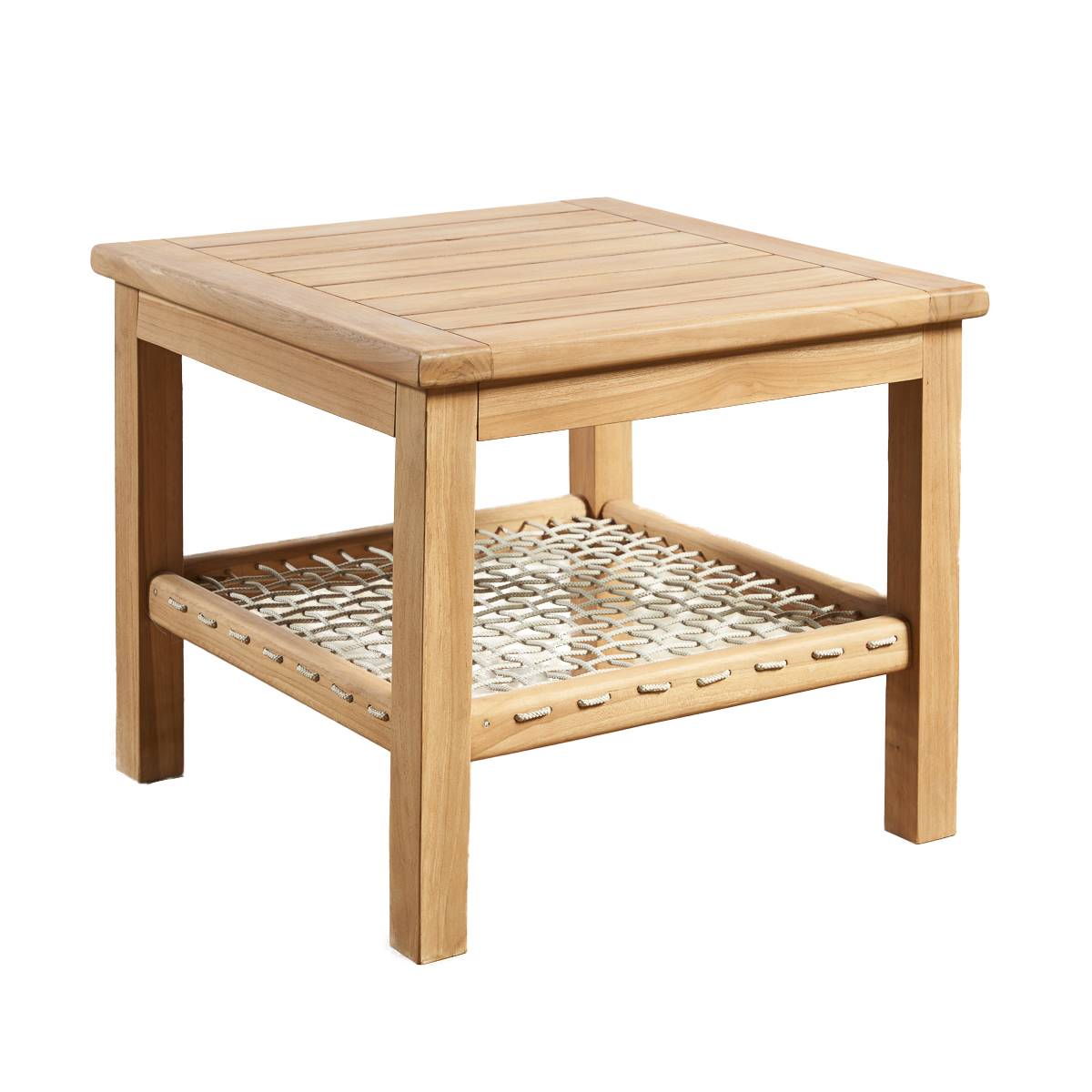 Table basse de jardin en teck 60 cm Leina - Image 1