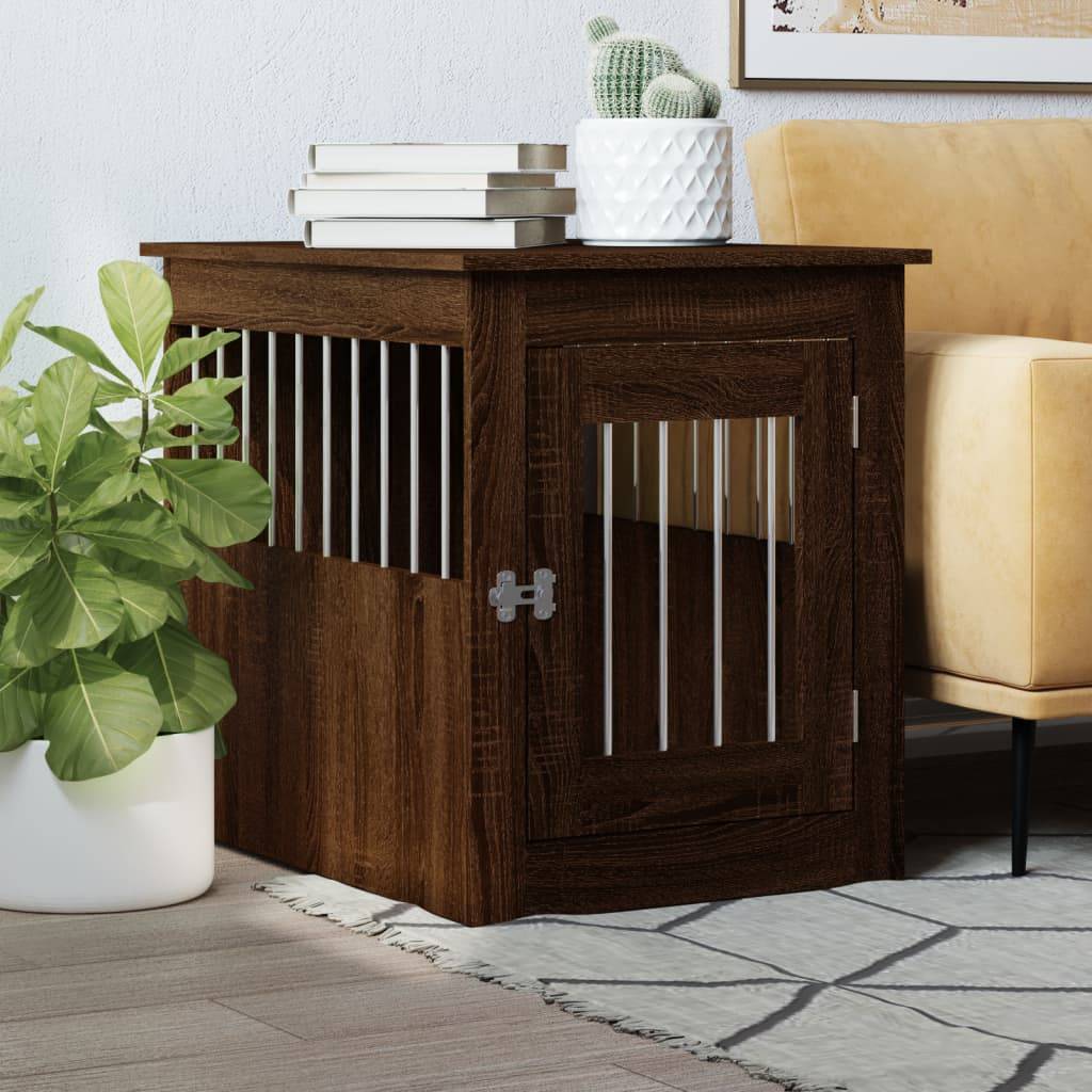 Niche plastique bois et acier marron 55 x 75 x 65 cm - Prolenta premium p365.0 - Image 2