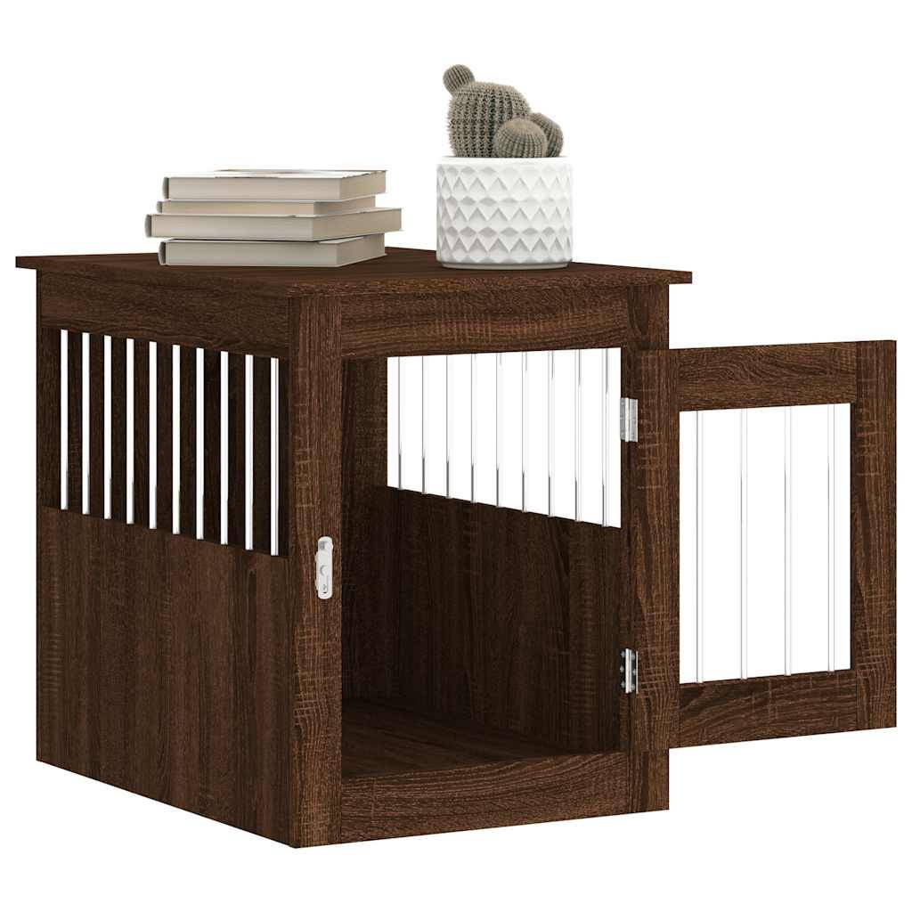 Niche plastique bois et acier marron  55 x 75 x 65 cm  - Prolenta premium p365.0 - Image 5